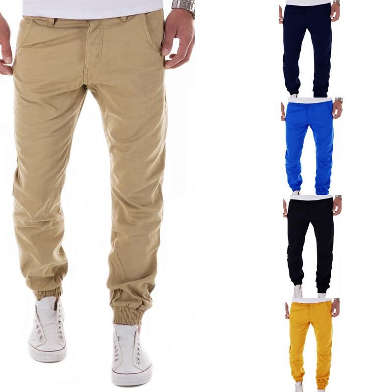 Wholesale2016 New Design Casual Men Pants Cotton Slim Pant Straight