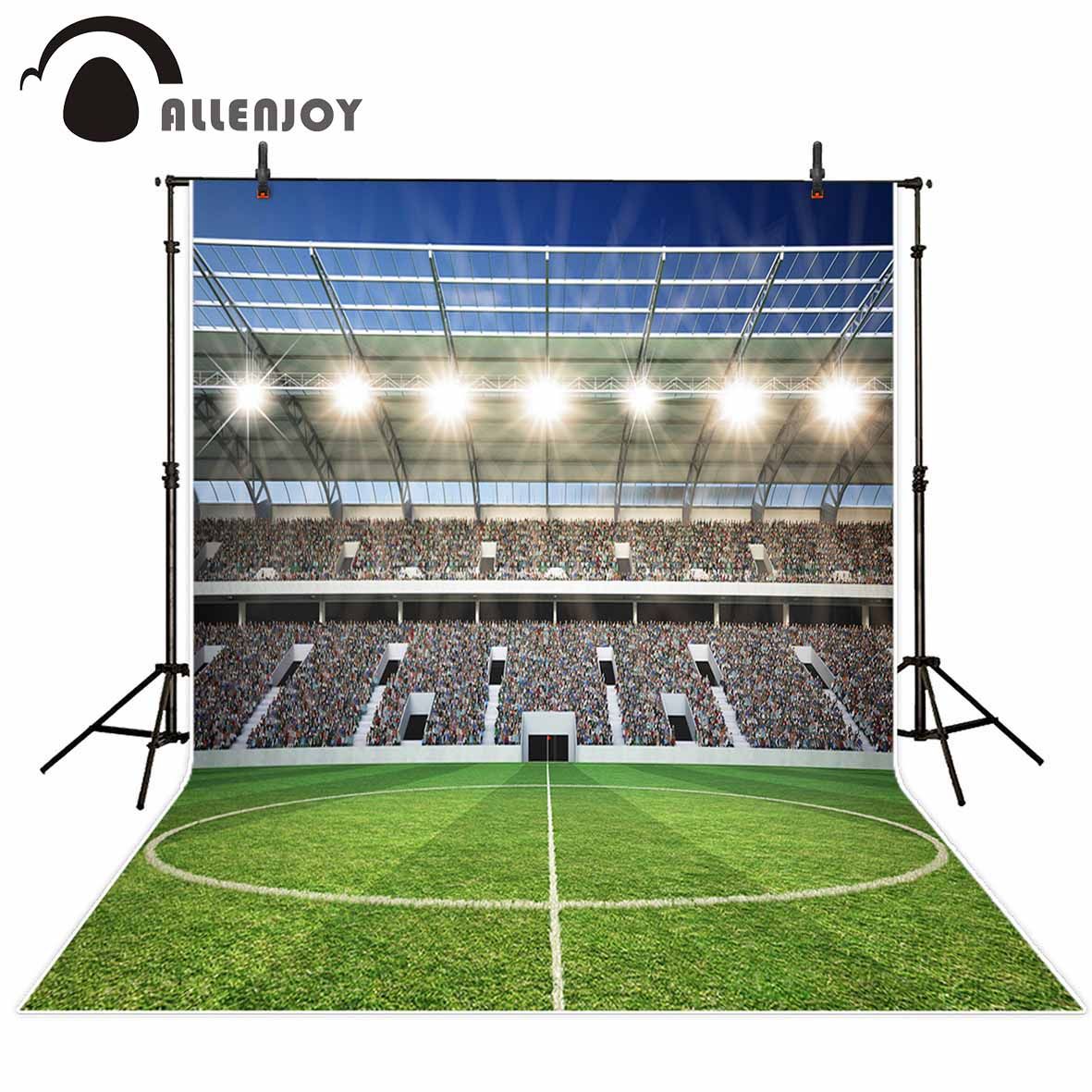2018 allenjoy photography backdrop football field sports glitter