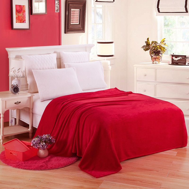 solid fleece blankets super