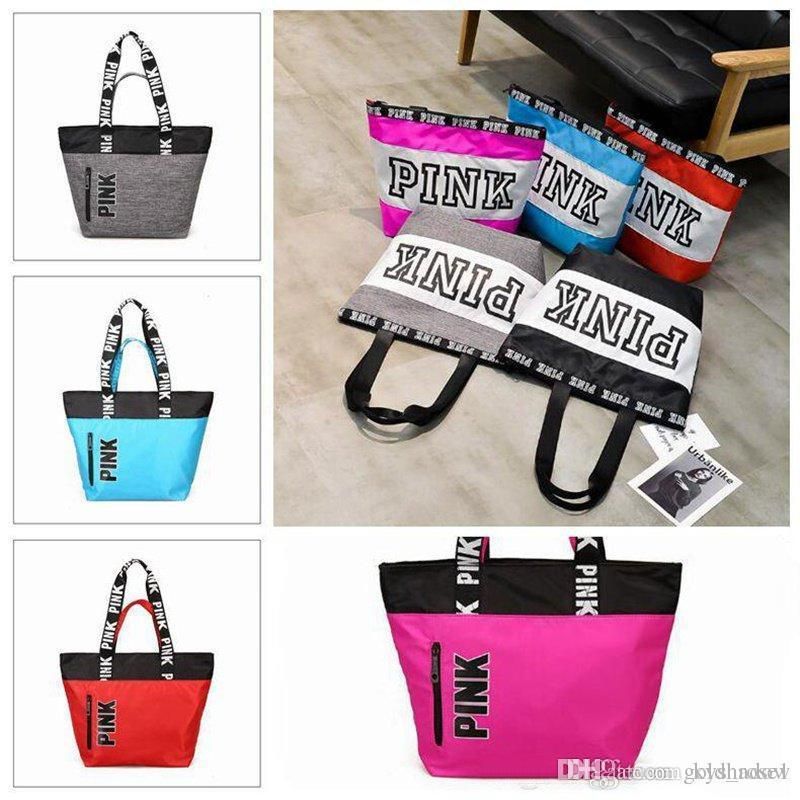 2020 Pink Letter Handbags Women Shoulder Bags Love Pink Waterproof