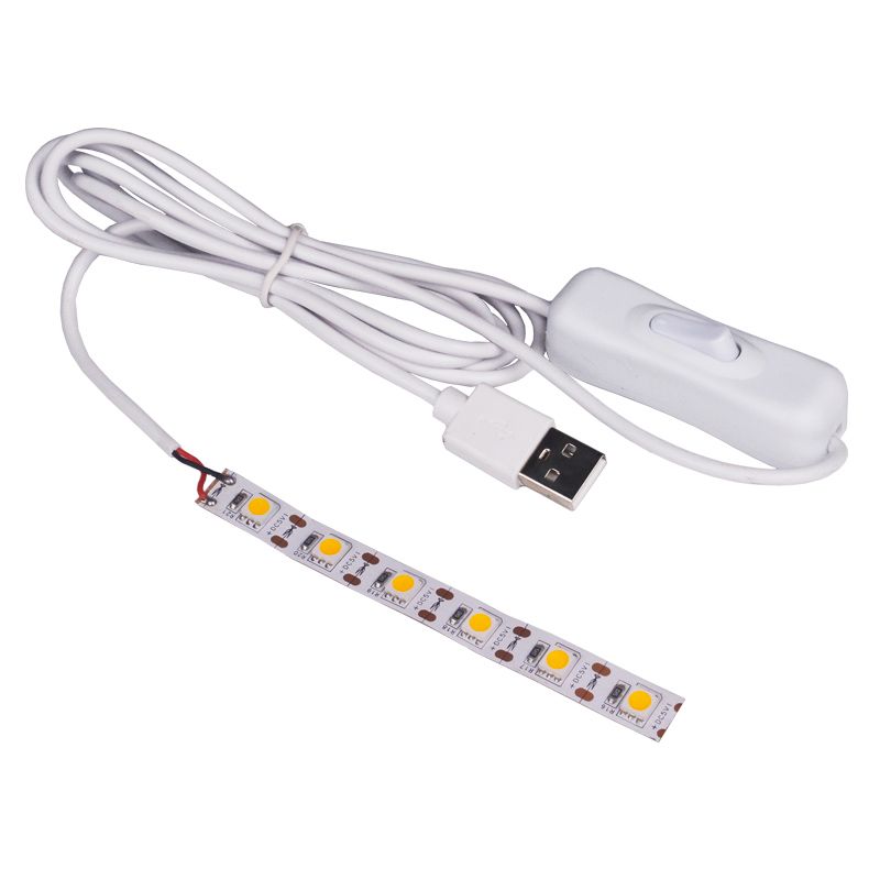 USB 5V LED Strip10CM 15CM 20CM 25CM SMD 5050 NO Waterproof Illumination