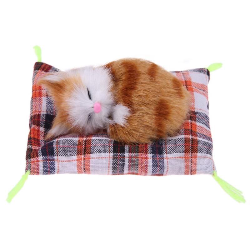 2021 Cute Sleeping Cat Plush Toy Cotton Stuffed Soft Cartoon Toy Press