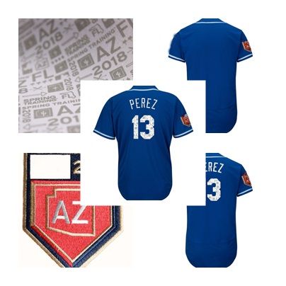 2018 2018 spring training kansas city blank 13 salvador perez mens