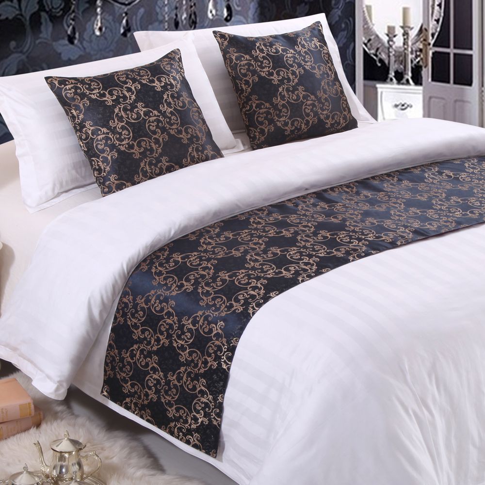 Home Hotel Decor Bedspread Fl Double Layer Bed Runner Throw Home Hotel Decor Bedspread Fl Double Layer Bed Runner Throw Bedding Single Queen King Tail Towel Protector Size Bedspreads On Inexpensive
