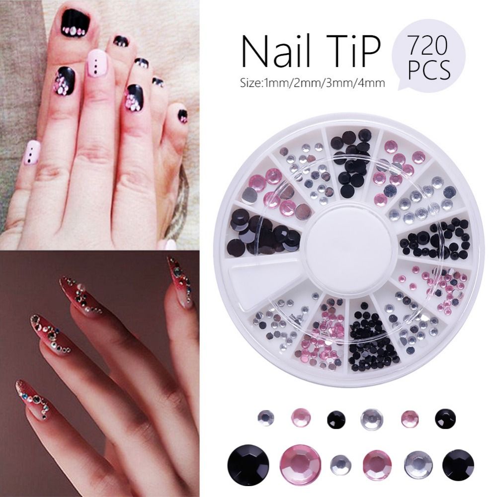 3d Nail Art Tips Gems Crystal Glitter Rhinestone Diy Decoration