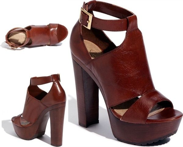 Grandes Para Con Alto Abierta Moda Sandalias De Zapatos Mujer Tacón Tallas Grueso Punta Plataforma Cuero 5Aj4LR