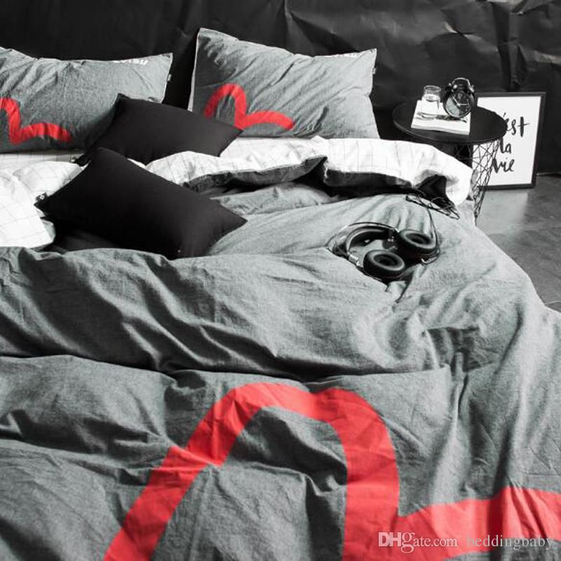 Denim Bedding Set Top Quality For Bedroom Fashion Brand Denim Bedding Set Top Quality For Bedroom Fashion Brand Duvet Cover Bed Sheet Winter Sets With Original Package Boys