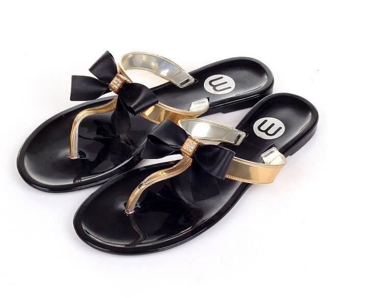 ladies jelly flip flops