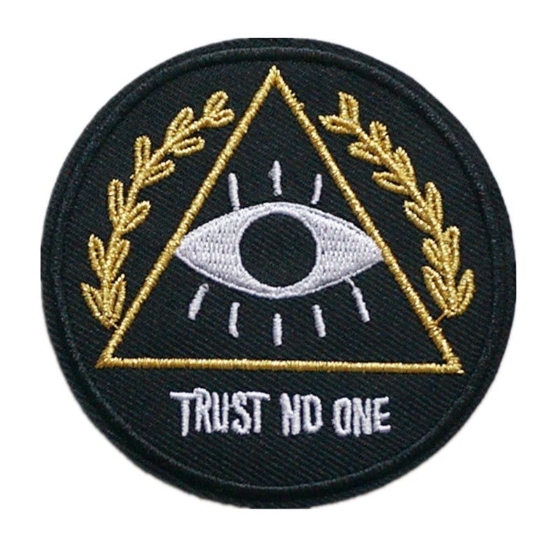 Grande Iron on Patch brod/é Applique /à coudre Label Punk motard patchs V/êtements Stickers Apparel Accessoires badge