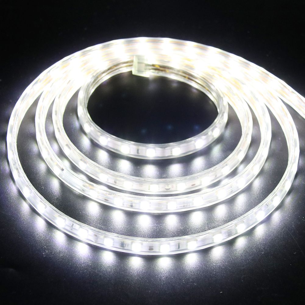 220v 230v Dimmable Led Strips Smd 5050 Rope Light Ip68 Flex Lights With Power Plug For Outdoor Lighting String Disco Bar Party
