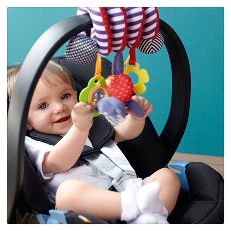 Multifunctional Baby Crib Spiral Activity Toy Colorful Wrap Around Stroller Carriage Cute High Quality
