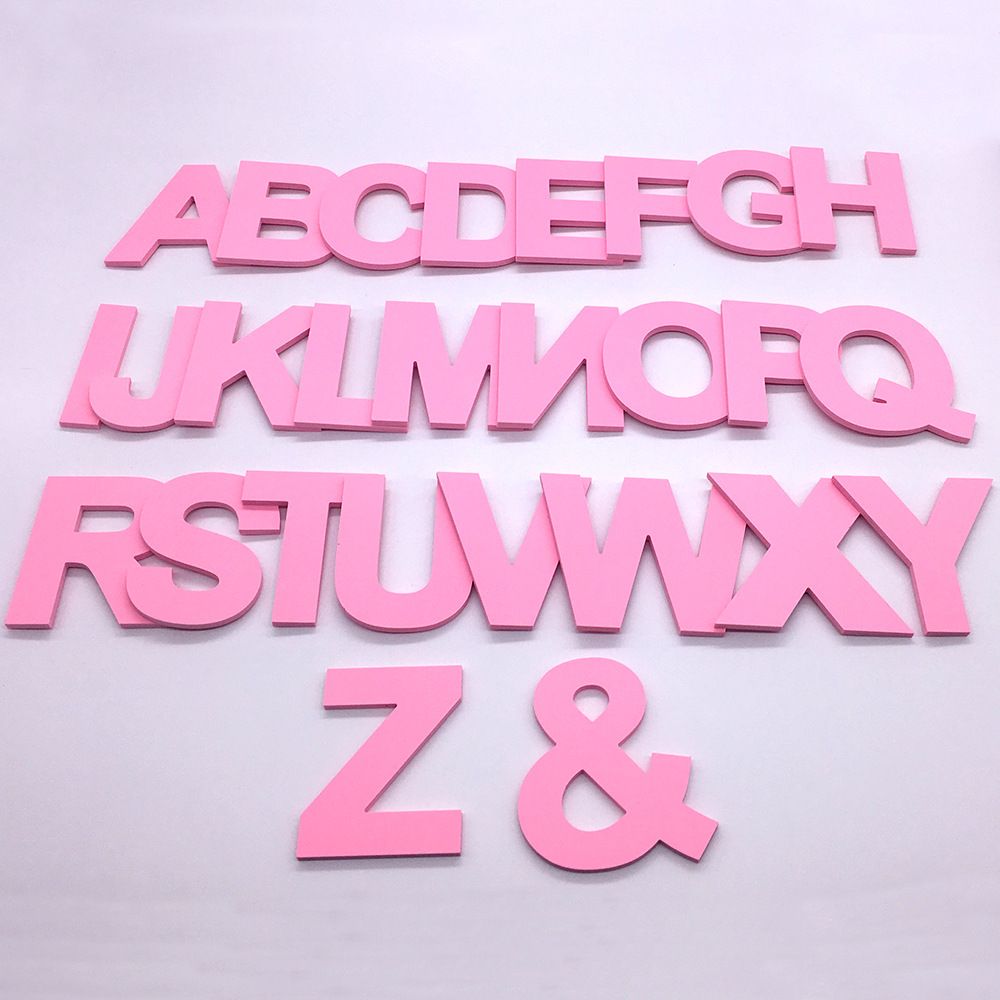Diy 3d Pink Capital English Letters Wall Stickers Living Room Diy 3d Pink Capital English Letters Wall Stickers Living Room Bedroom Background Home Decor Pvc Removable Tree Uk