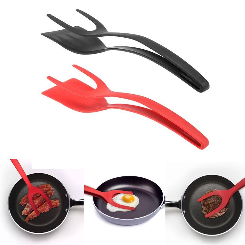 2018 Egg Spatula Grip And Flip 2 In 1 Perfect Silicone Pancake Spatula