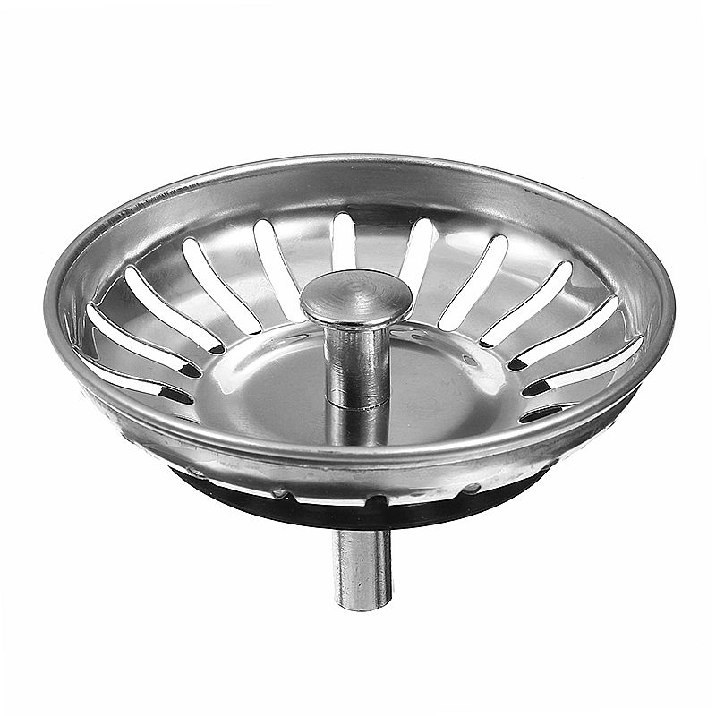 High Quality 1 Pcs 304 Stainless Steel Kitchen Sink Strainer Stopper Waste Plug Sink Filter Bathroom Basin Sink Drain