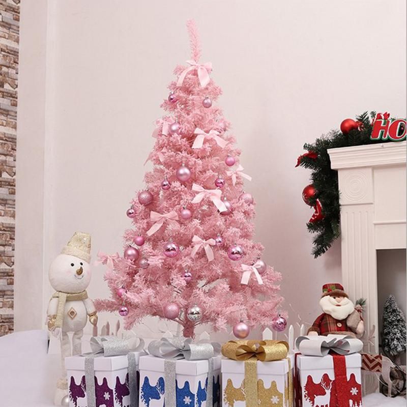 2018 Pink Christmas Tree Artificial Christmas Tree Xmas Party 2018 Pink Christmas Tree Artificial Christmas Tree Xmas Party Holiday Ornament Home Decor Office Decorations German Christmas Decorations German Christmas ... - 2018 Pink Christmas Tree Artificial Christmas Tree Xmas Party