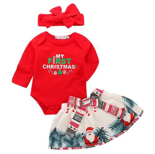 2019 2018 My First Christmas Baby Outfits Girls Boutique Fall 2019 2018 My First Christmas Baby Outfits Girls Boutique Fall Clothing Sets Toddler Girl Clothes Infant Red Headbands Rompers Santa Tree Skirts 3 From ... - 2019 2018 My First Christmas Baby Outfits Girls Boutique Fall
