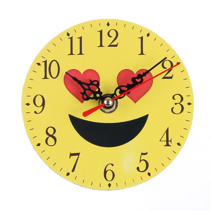 Bureau Creative Horloge Silent Emoji Emoticon Numérique De Sweep Bell TclKJ1F3