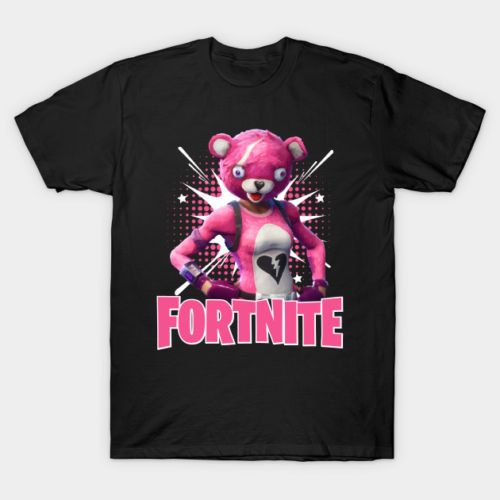 Fortnite Battle Royale Pink Bear Cuddle Team Leader Skin Men S T - fortnite battle royale pink bear cuddle team leader skin men s t shirt clothing mens 2018 fashion brand t shirt o neck t shirt sayings retro t shirt from