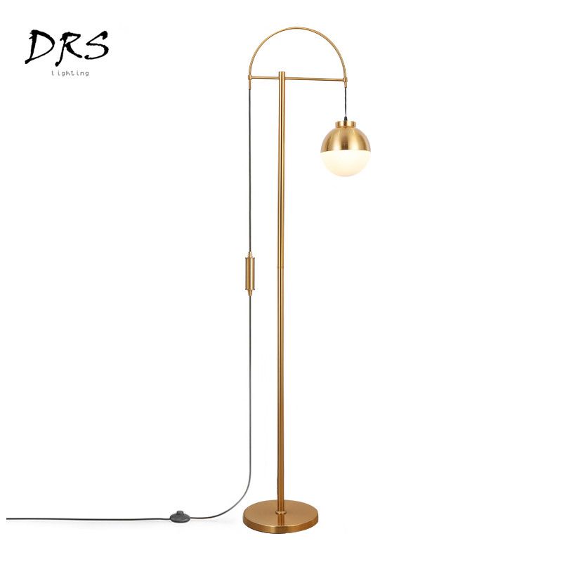 Nordic Crystal Floor Lamp Re Led Modern Iron Glass Ball Luxury Standing Fashion Art Study Luminaria Lamparas
