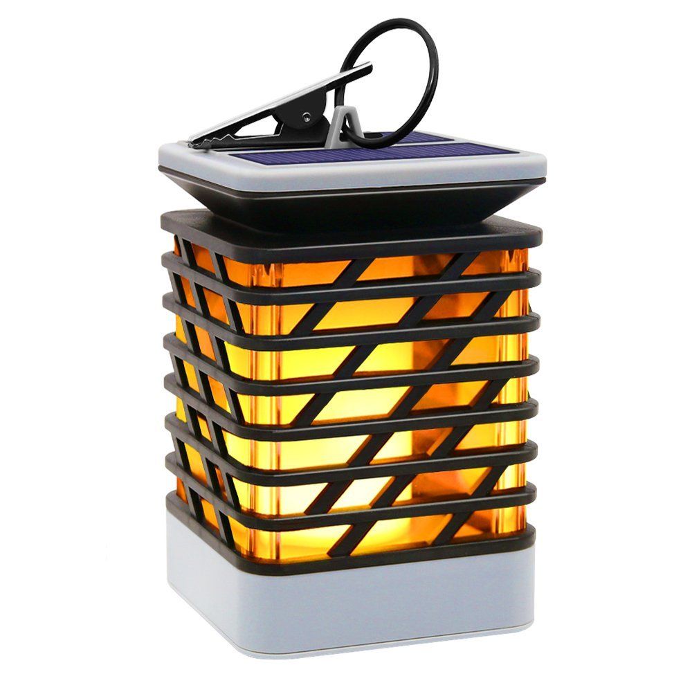 Solar Lights Outdoor Espier Led Flickering Flame Torch Powered Lantern Hanging Decorative Atmosphere Lamp For Pathway Garden