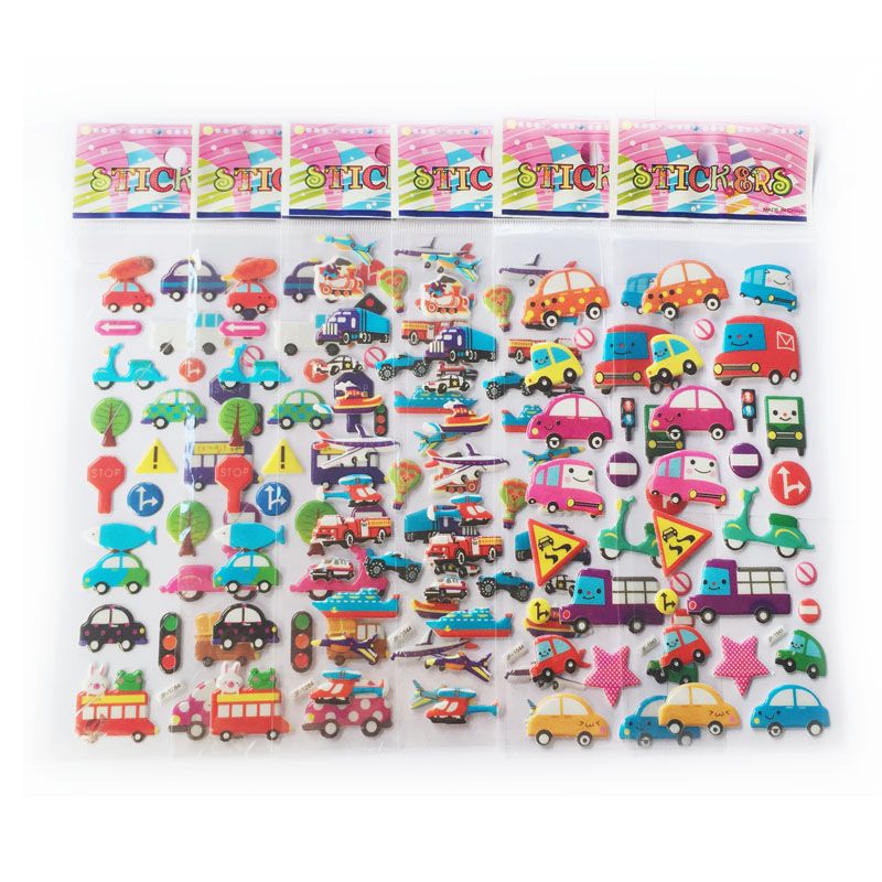 mixed cartoon bubble stickers