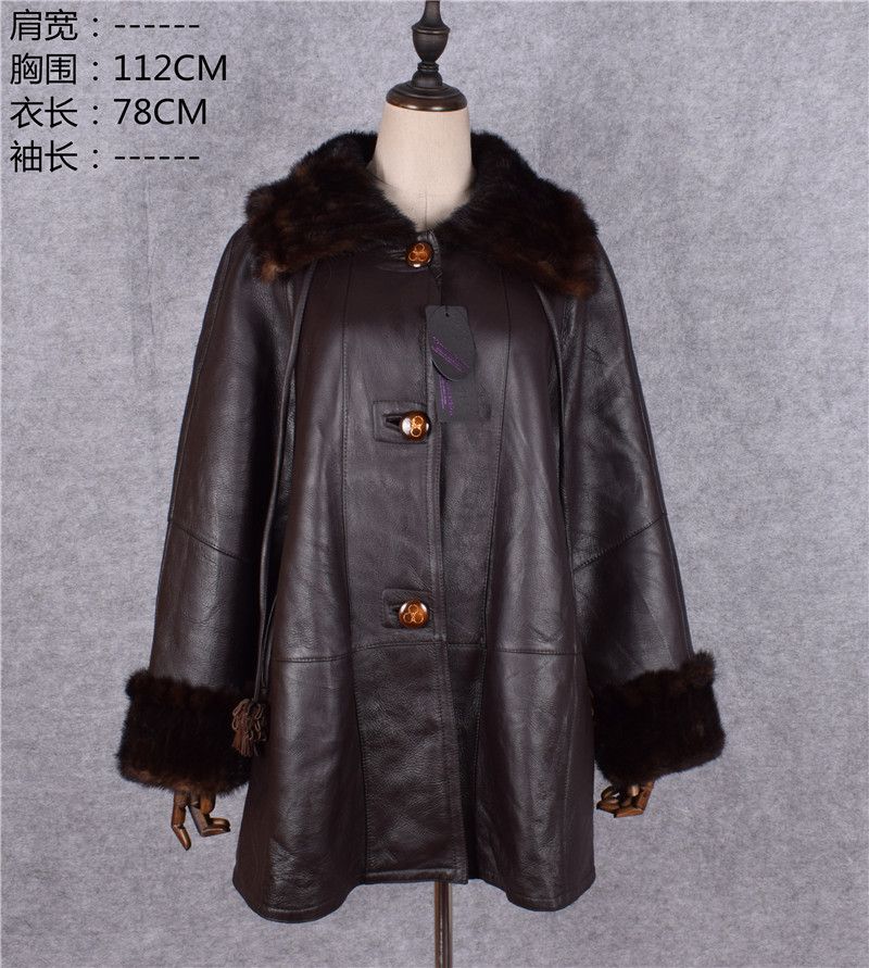 2018 Clearance Mother New Genuine Sheepskin Leather Shearling Long Clearance Mother New Genuine Sheepskin Leather Jpg