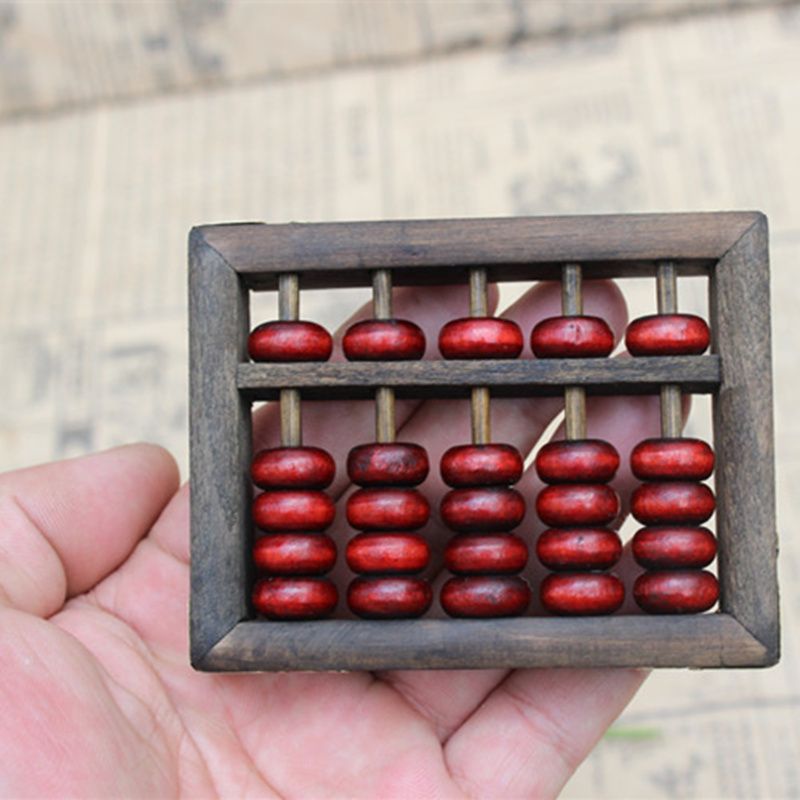Educativo Matemáticas Cálculo Tamaño De Niños 9x6 Herramientas Abacus Aritmética Ábaco 8 Juguetes Pequeño Madera Cm BeQCoxWrd