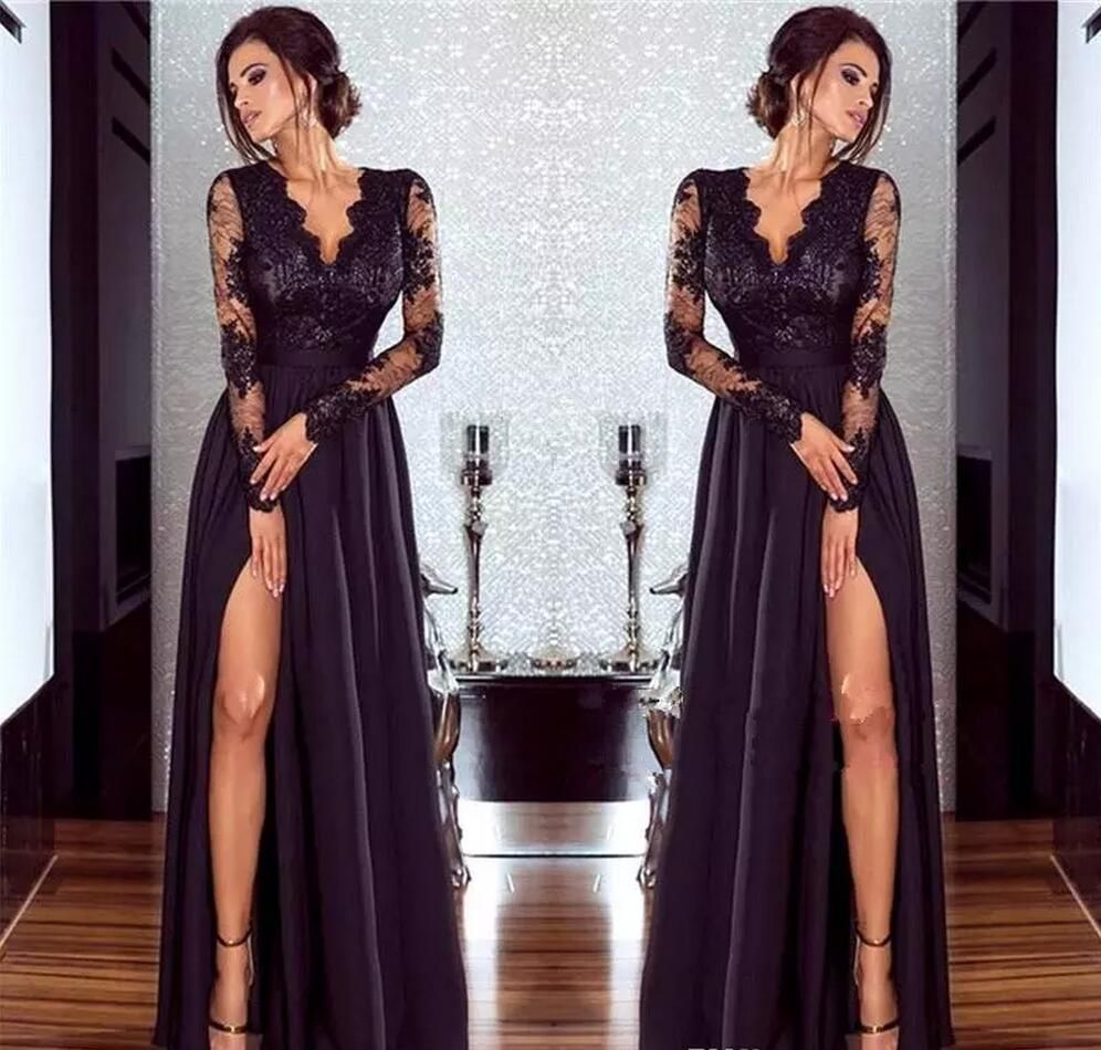 vestido de festa com manguinha e renda