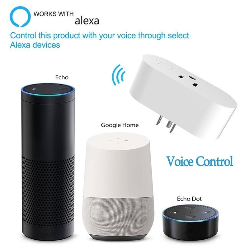 Mini Smart Plug Works With Alexa Echo Google Home And Ifttt Wifi