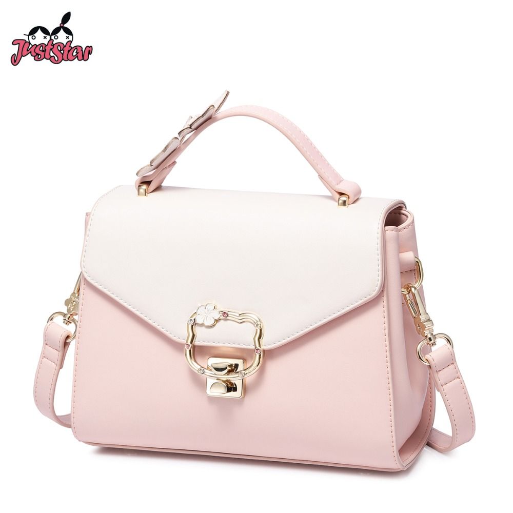 pink leather handbags