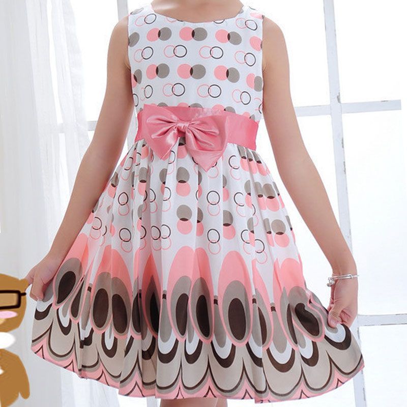 Grosshandel 17 Sommer Baby Madchen Mode Kleid Kinder Prinzessin Pfau Muster Mit Bowknot Chiffon Sleeveless Vestidos Kinder Kleidung Von Broeksbros 10 6 Auf De Dhgate Com Dhgate