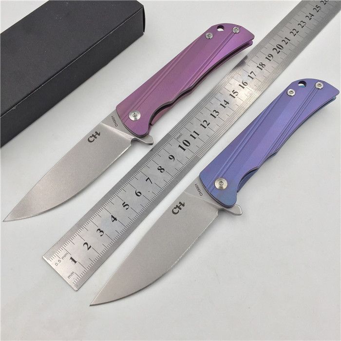 CH NEW Parallel Folding Knife, Blade Material D2, Handle Material TC4