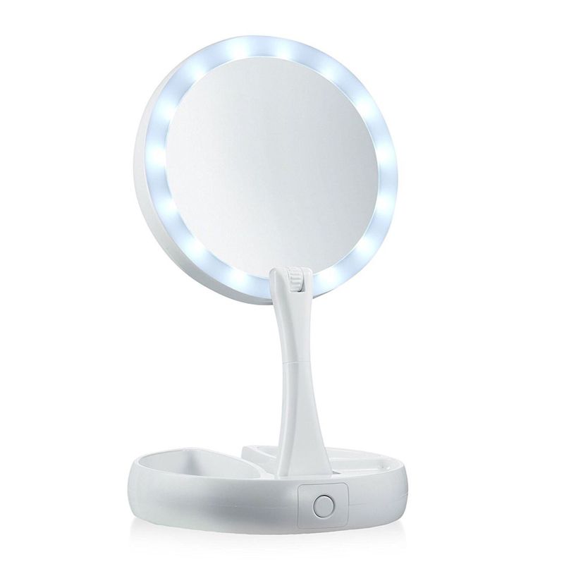My Fold Away Adjustable Portable Mirror Led Makeup Professional 10x Vanity With Lights Health Beauty Tool