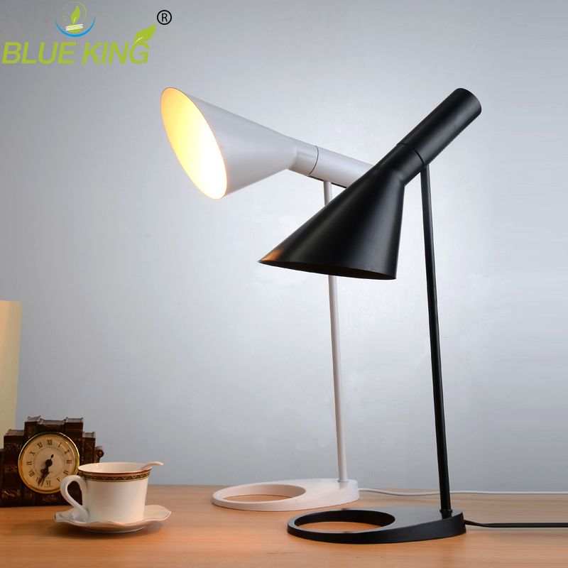 Modern Replica Louis Poulsen Aj Table Lamp Black White For Option Europe Desk Cafe Aisle Hall Read Led Bulb E27