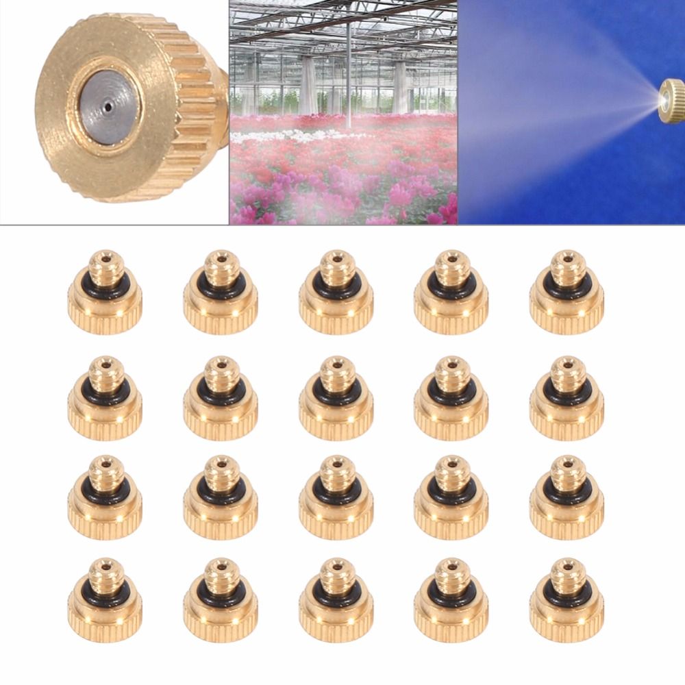 Ccdes Brass Misting Nozzles For Cooling System (0.4 Mm) 10/24 UNC