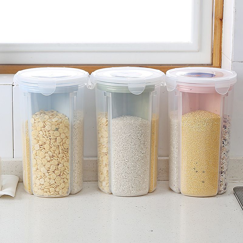 Airtight Dry Food Containers Cereal Storage Box Snack Keeper Dispenser Or Corn Flakes Nuts Sugar Flour And More