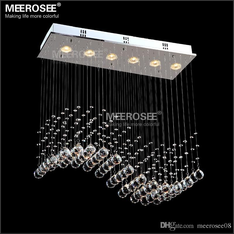 Rectangle Crystal Ceiling Light Fixture Gu10 Bulbs Curtain Rectangle Crystal Ceiling Light Fixture Gu10 Bulbs Curtain Wave Lights For Dining Room Res Lamp