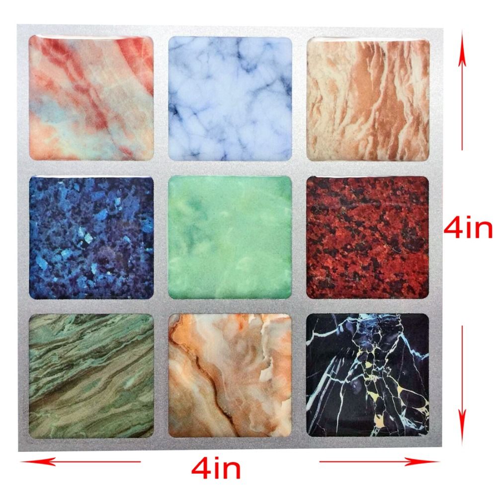 Whole 3d Art Mosaic Wall Tile Self Adhesive Removable Wallpaper Vinyl Floor Backsplash For Kitchen Bathroom Stair Decoration