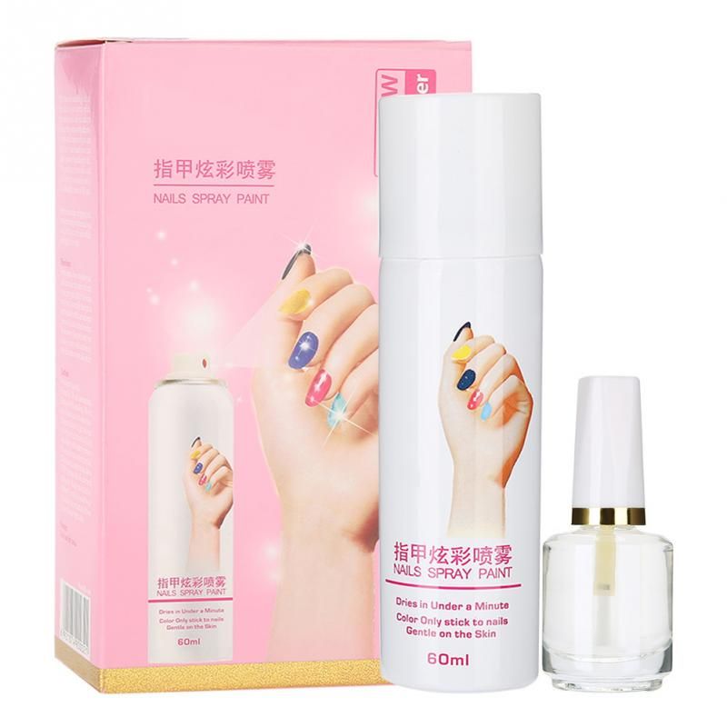 Manicure Nail Polish Spray Base Coat Fast Drying Spraying Easy Manicure Nail Polish Spray Base Coat Fast Drying Spraying Easy