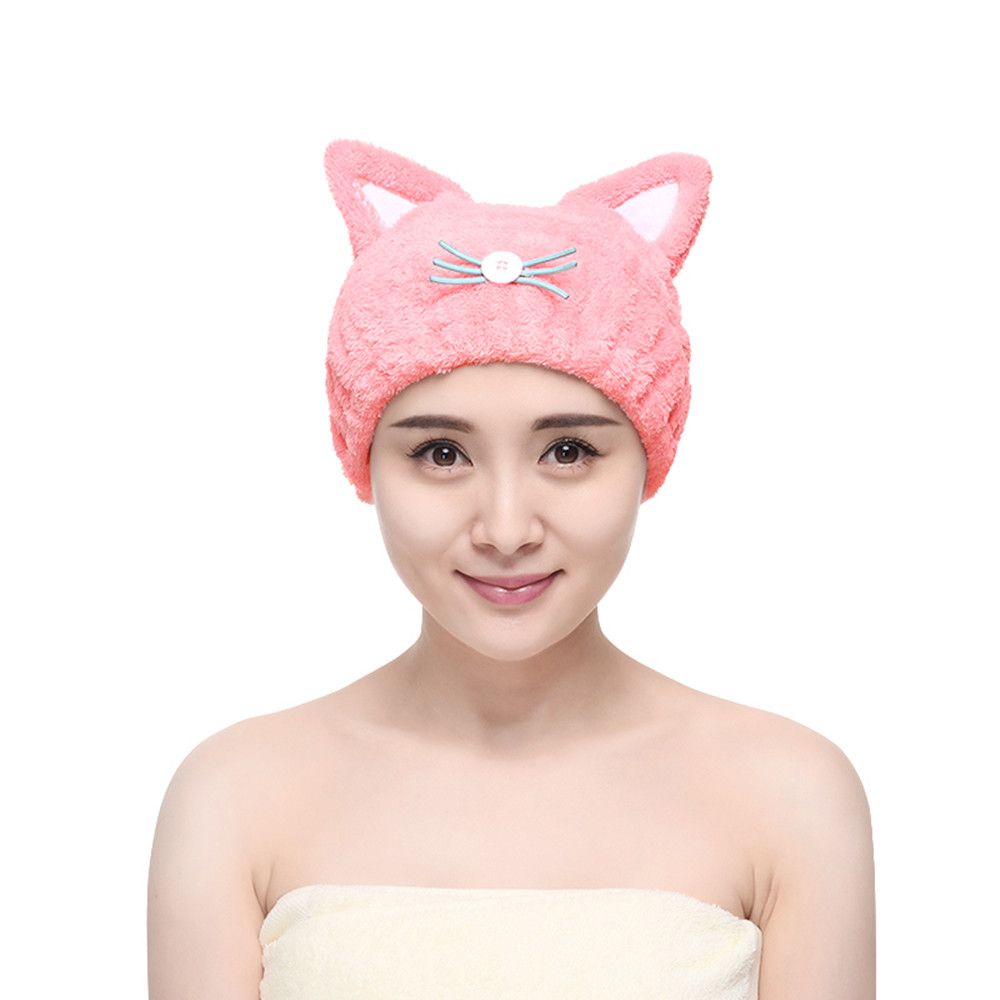 2019 Kawaii Cat Ears Hair Drying Cap Fashion Shower Grils Plush 2019 Kawaii Cat Ears Hair Drying Cap Fashion Shower Grils Plush Dry Hat Pink And Blue From Flymachine 25 31 Dhgate Com