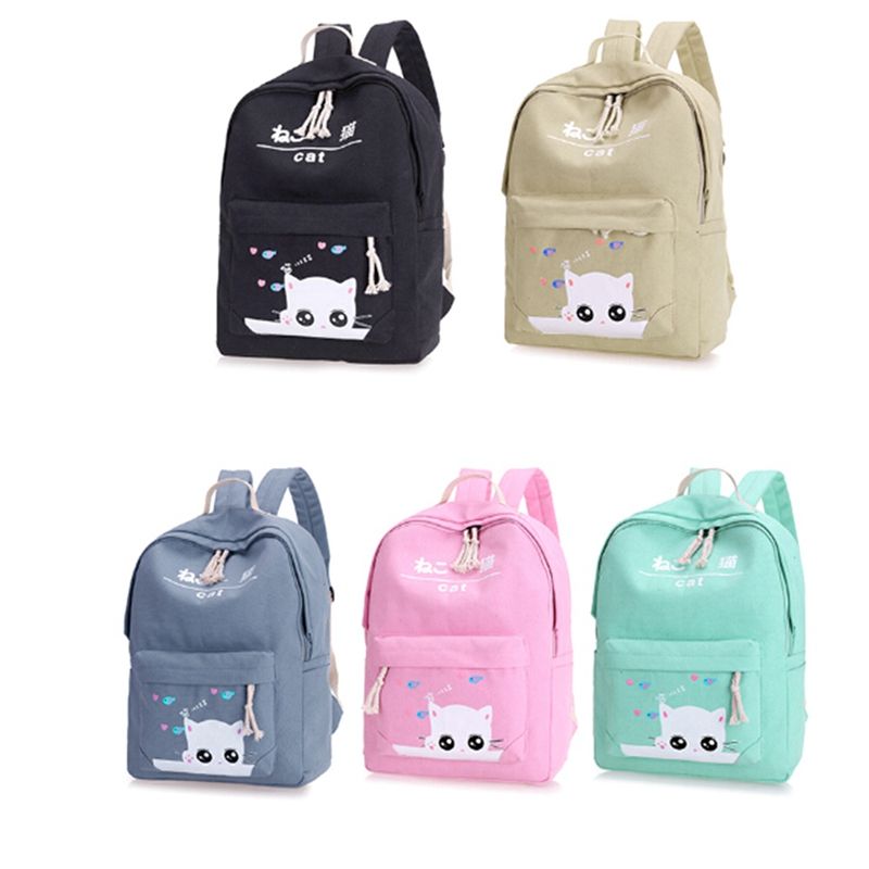 School Bag Picnic Bags Lovely For Girls Cartoon Printing Backpacks For