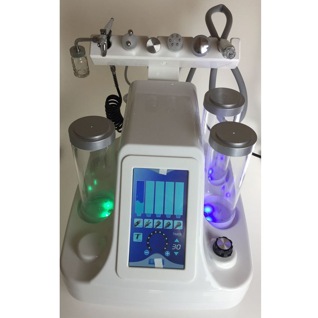 6 In 1 Portable Oxygen Facial Machine, Home Use Dermabrasion Water