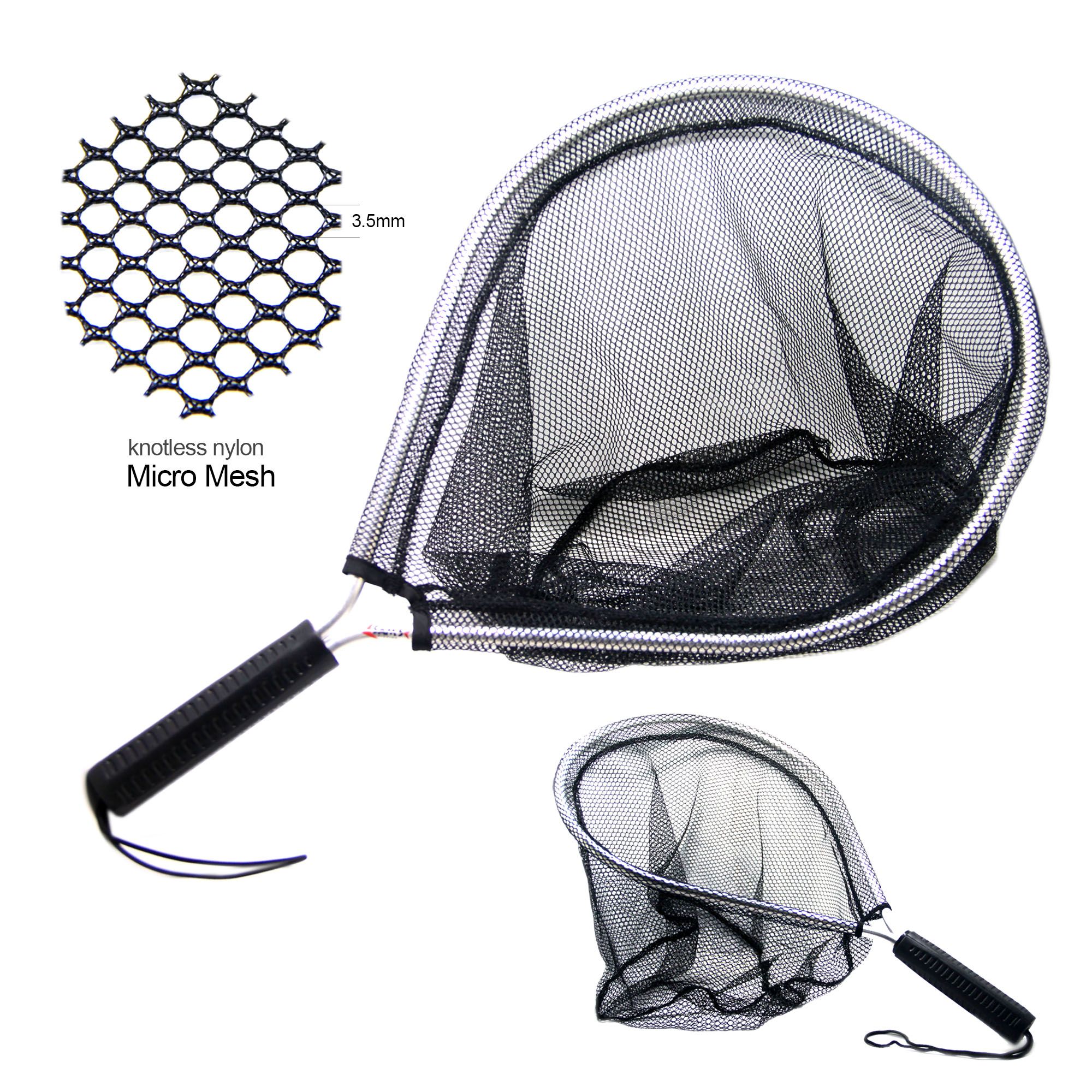 2019 SAMSFX Fly Fishing Landing Net Catch And Release Nets Scoop Fish