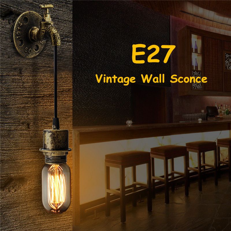 2019 E27 Vintage Industrial Rustic Wall Sconce Light Fixture 2019 E27 Vintage Industrial Rustic Wall Sconce Light Fixture Fitting Water Pipes Style 5 From Callaway 63 76 Dhgate Com