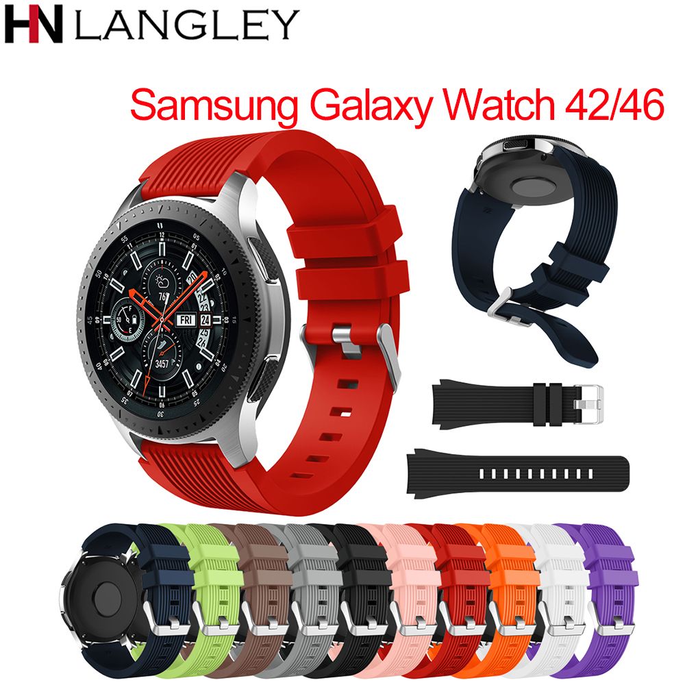 Acheter Bracelet De Montre De Sport En Silicone Pour Montre Intelligente Samsung Galaxy Watch 