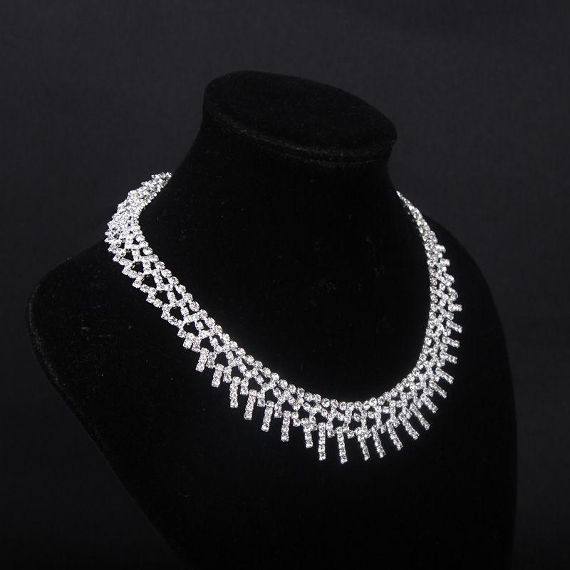 In Stock Bridal Jewellery Sparkly Diamond Rhinestone Earrings