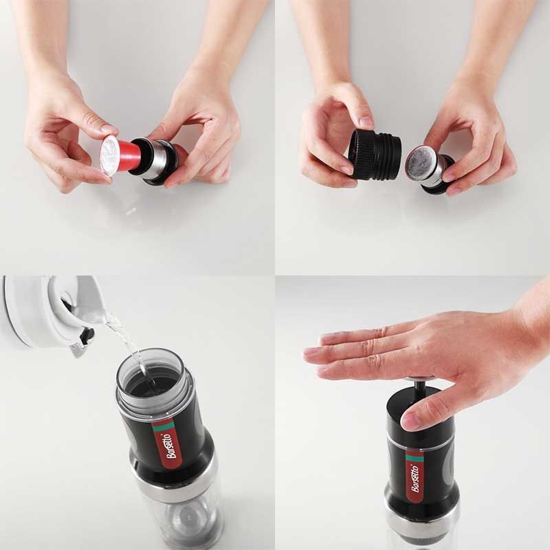Compra Barsetto Creative Exterior Máquina De Café Expreso Portátil  Tripresso Presión De Mano Mini Cafetera Adecuada Para Café En Polvo Negro  Blanco Barato | Entrega Rápida Y Calidad | Es.Dhgate