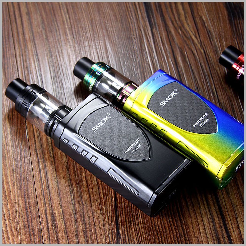 SMOK ProColor Kit 225W Pro Color Box Mod E Cigarette With 5ml TFV8 Big