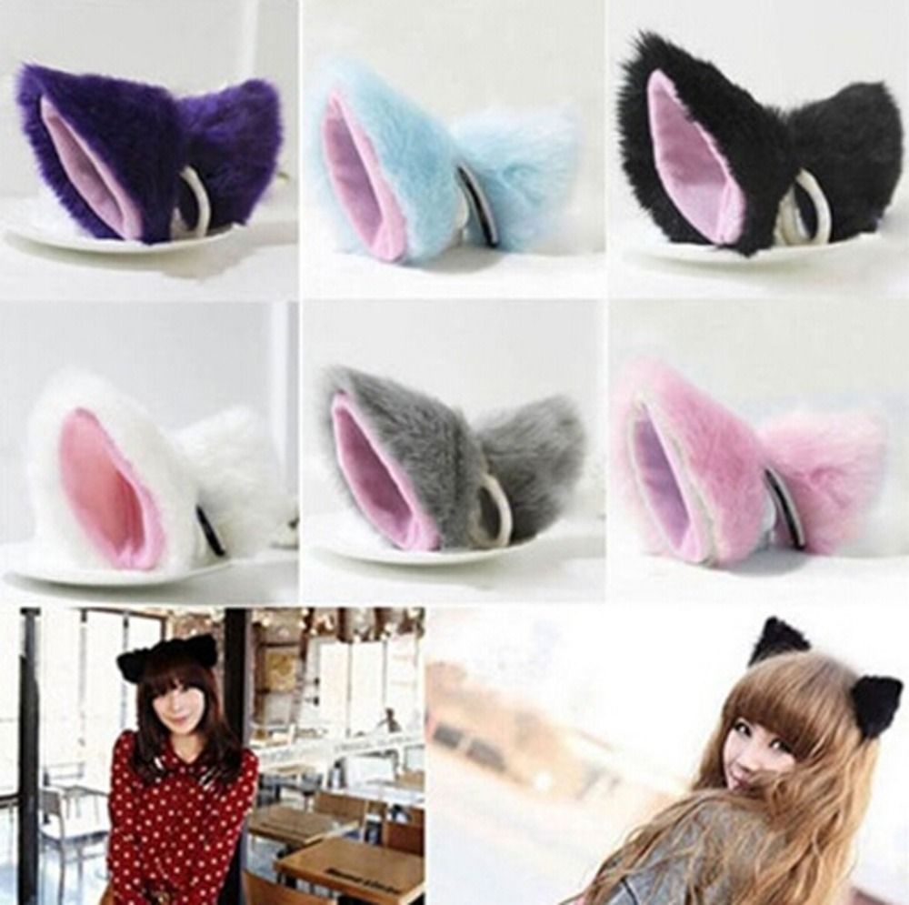 cat ear hair accessories simple original beauty classical vogue headband  modern girls