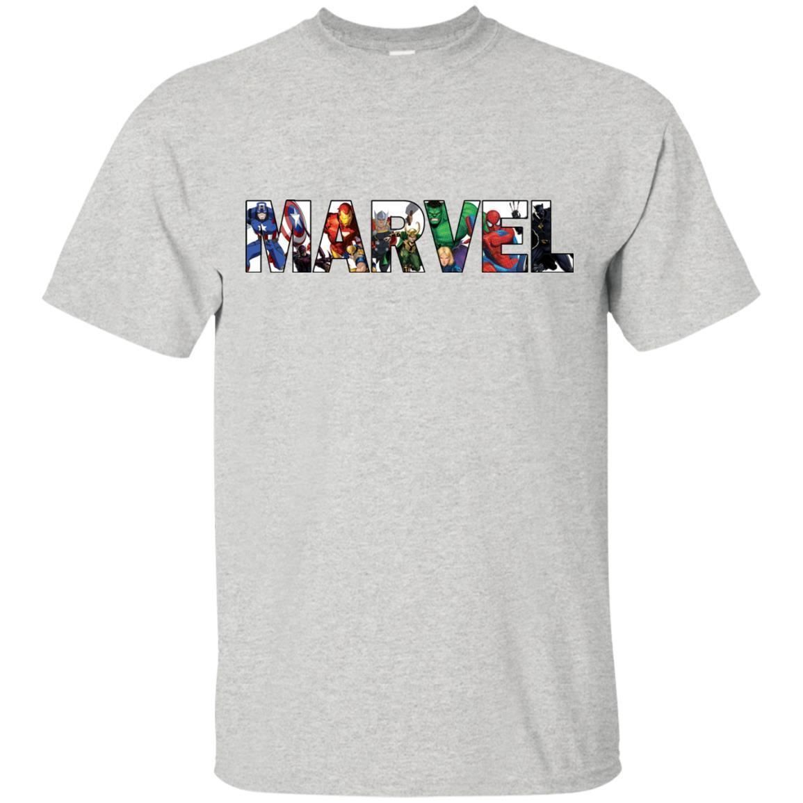 camiseta blanca marvel